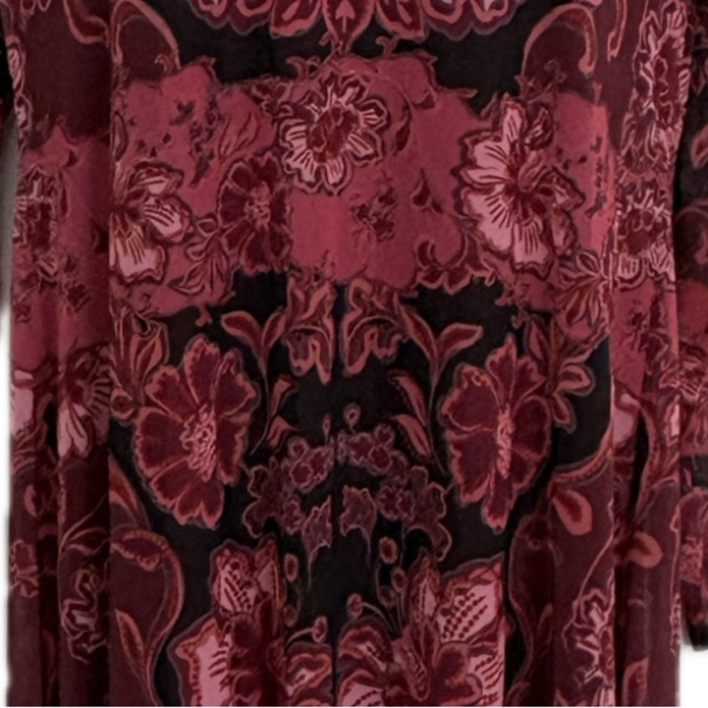Johnny Was Scilla Floral Long Sleeve Dress with slip - Picture 4 of 4